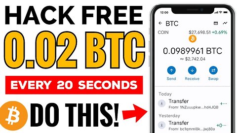 HACK FREE 0.02 BTC Every 20 Seconds | Do This Now ~ Secret Free Bitcoin Mining Site