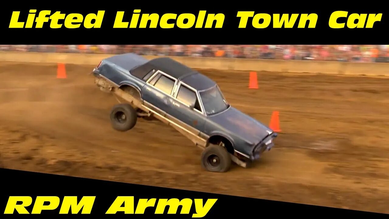 Redneck Lincon Town Car Tough Truck Racing