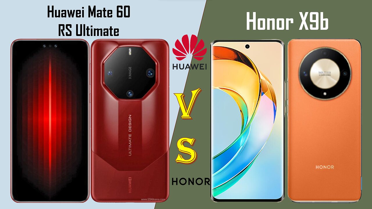 Huawei Mate 60 RS Ultimate VS hONOR X9b | Full comparison | @technoideas360