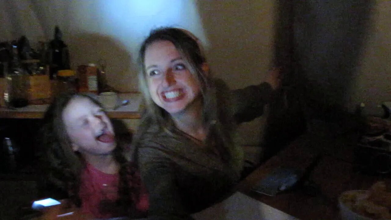 Typing in the tipi | mommy very happy