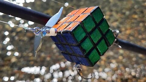 Making A Rubiks Cube Fishing Lure! (Lure Making)