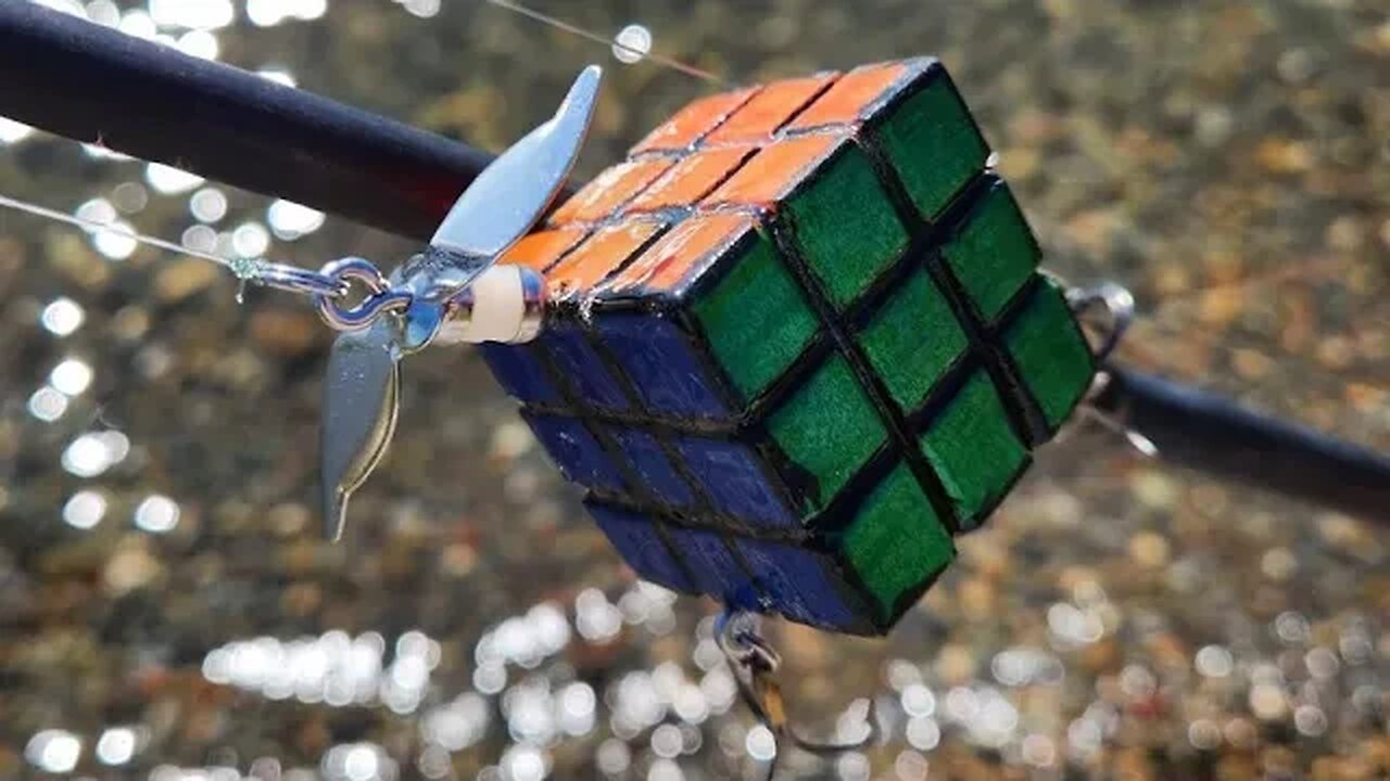 Making A Rubiks Cube Fishing Lure! (Lure Making)