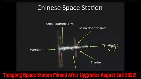 Chinese Space Station Filmed After Upgrades August 2nd 2022!