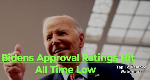 Biden's approval rating hits an all time low