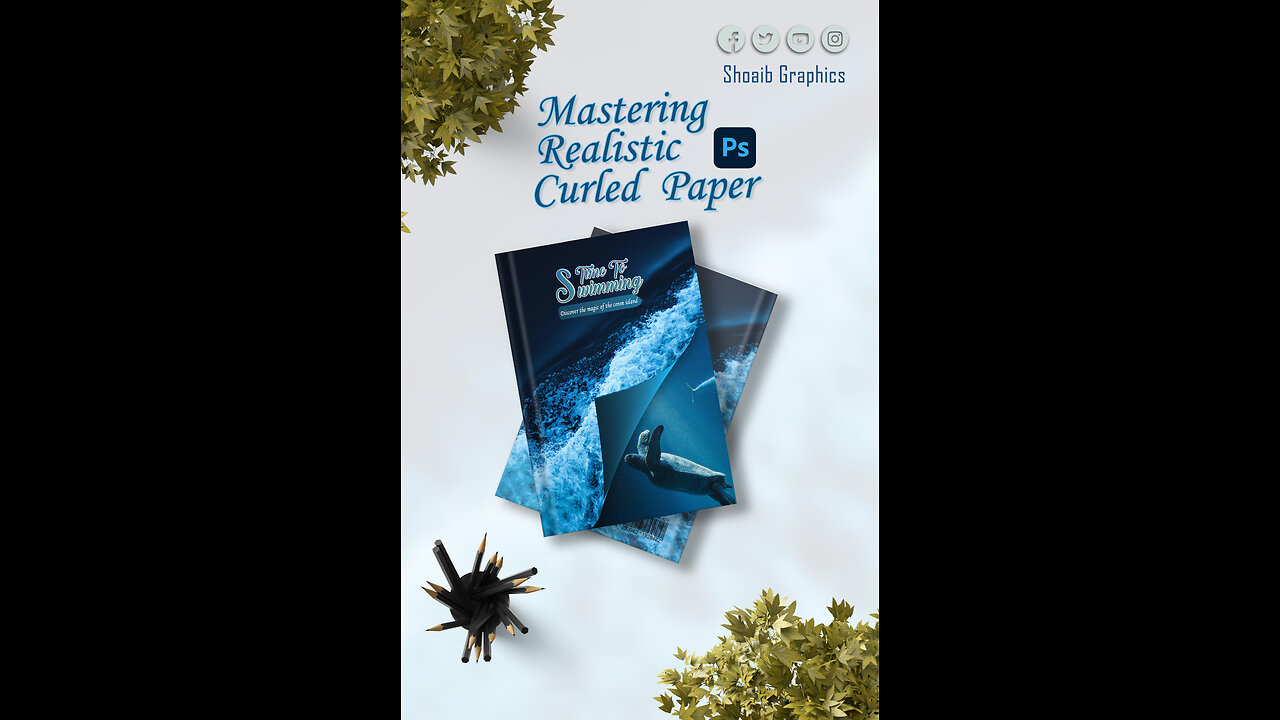 Create a Page Curl Effect | Photoshop | Realistic Curled #photoshoptutorial #effects
