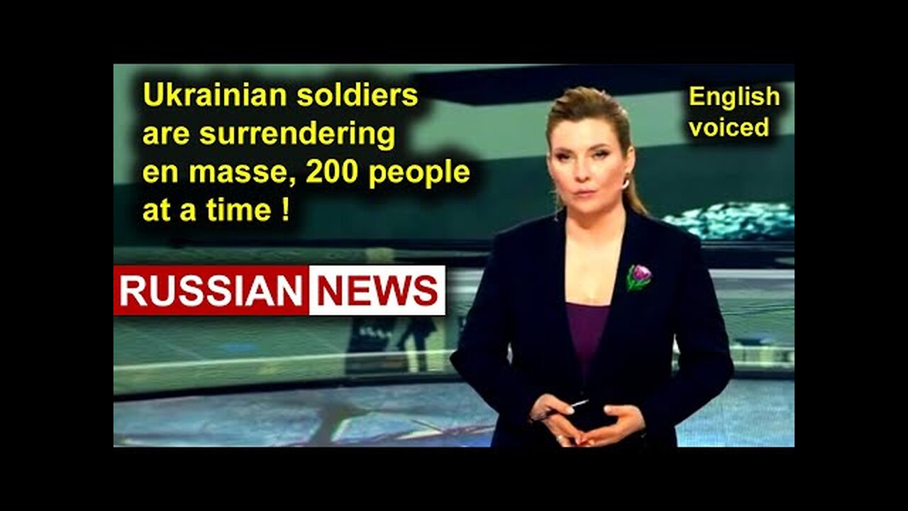 Ukrainian soldiers are surrendering en masse, 200 people at a time!
