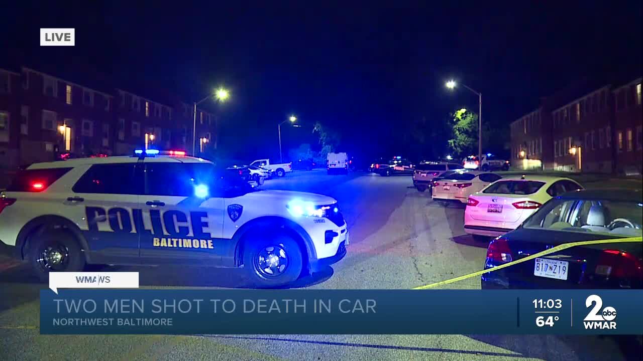 Two shot and killed in car in NW Baltimore; four murdered on the day