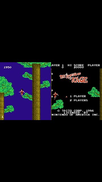 1985 Legend of Kage Arcade Game