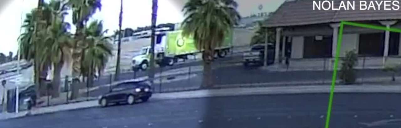 Video shows moments before driver hits pedestrian in Las Vegas