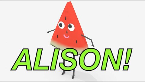 Happy Birthday ALISON! - WATERMELON Birthday Song