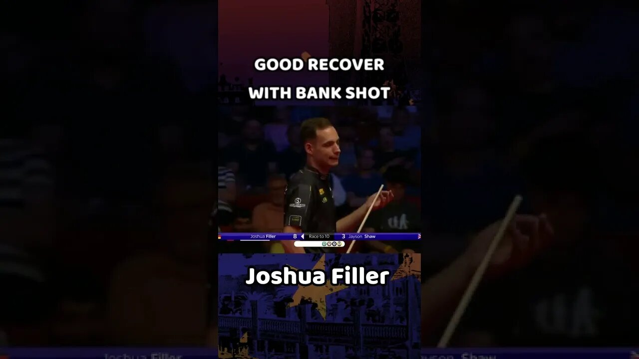 Good Recover BANK SHOT - Joshua Filler | 2022 European Open Pool #shorts