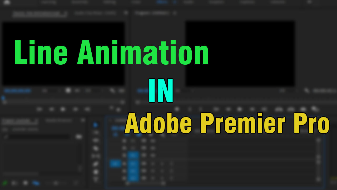 how to make stand line animation in adobe premiere pro