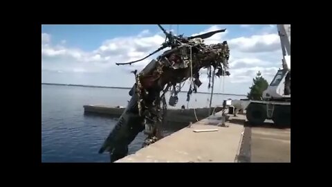 Russian Mi-35M attack helicopter Wreck! Russia Ukraine War!