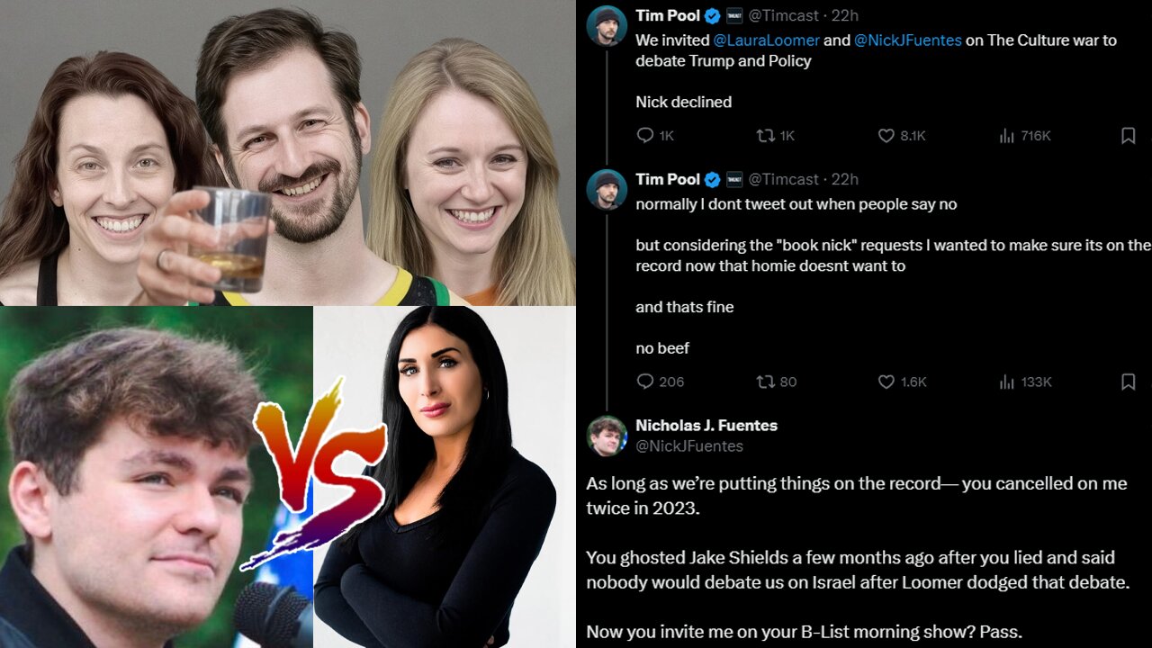 Laura Loomer VS Nick Fuentes, Nick Rekieta, April & Aaron Imholte Updates & More