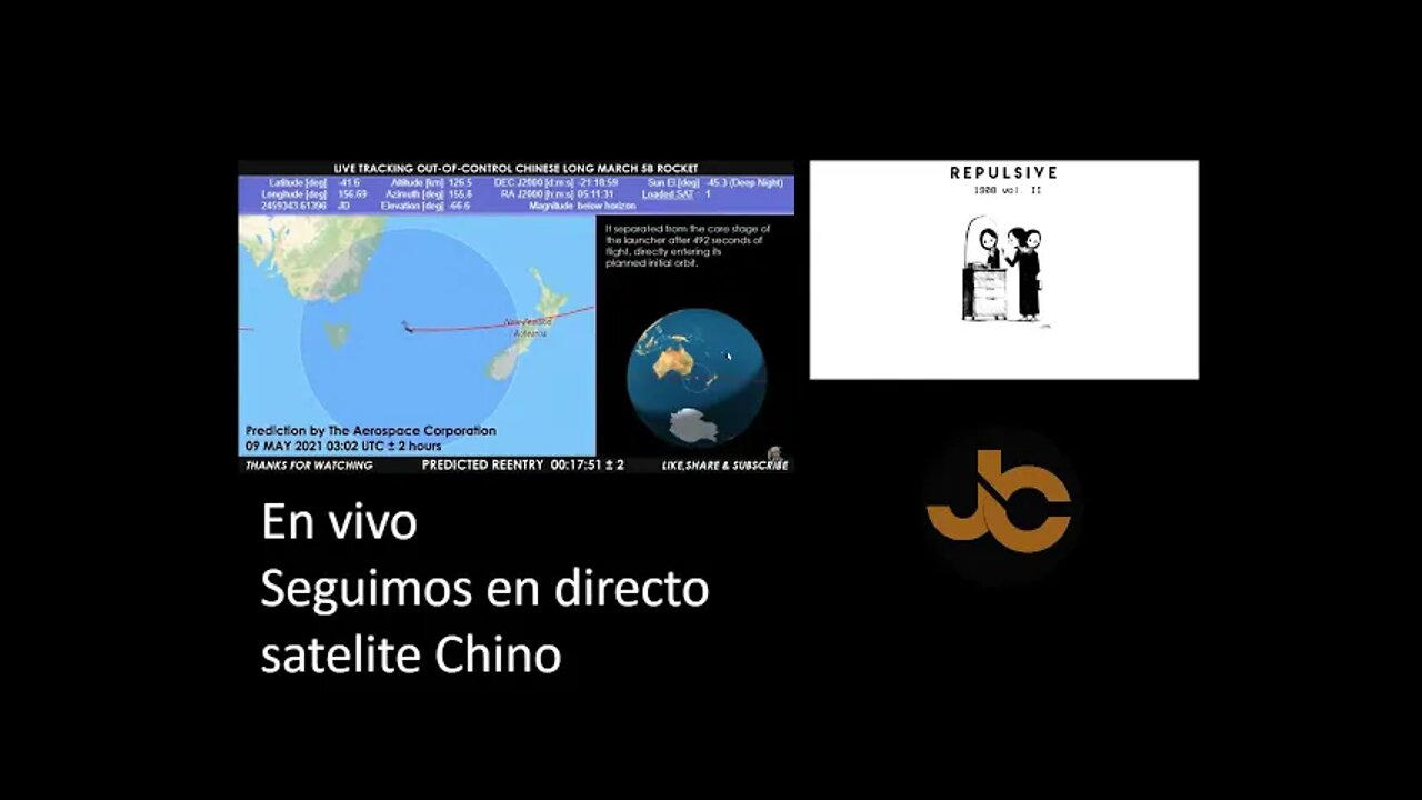 En vivo !!! Seguimos la caída del Cohete Chino!