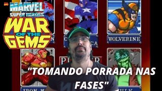 Marvel Super Heroes: War of the Gems - SUPER NINTENDO - gameplay, mostrando um pouco dos heróis