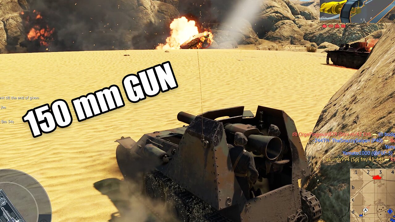 150 mm " MONSTER GUN " - STORMPJAS fm/43-44 - WAR THUNDER / ONE SHOT_ONE KILL
