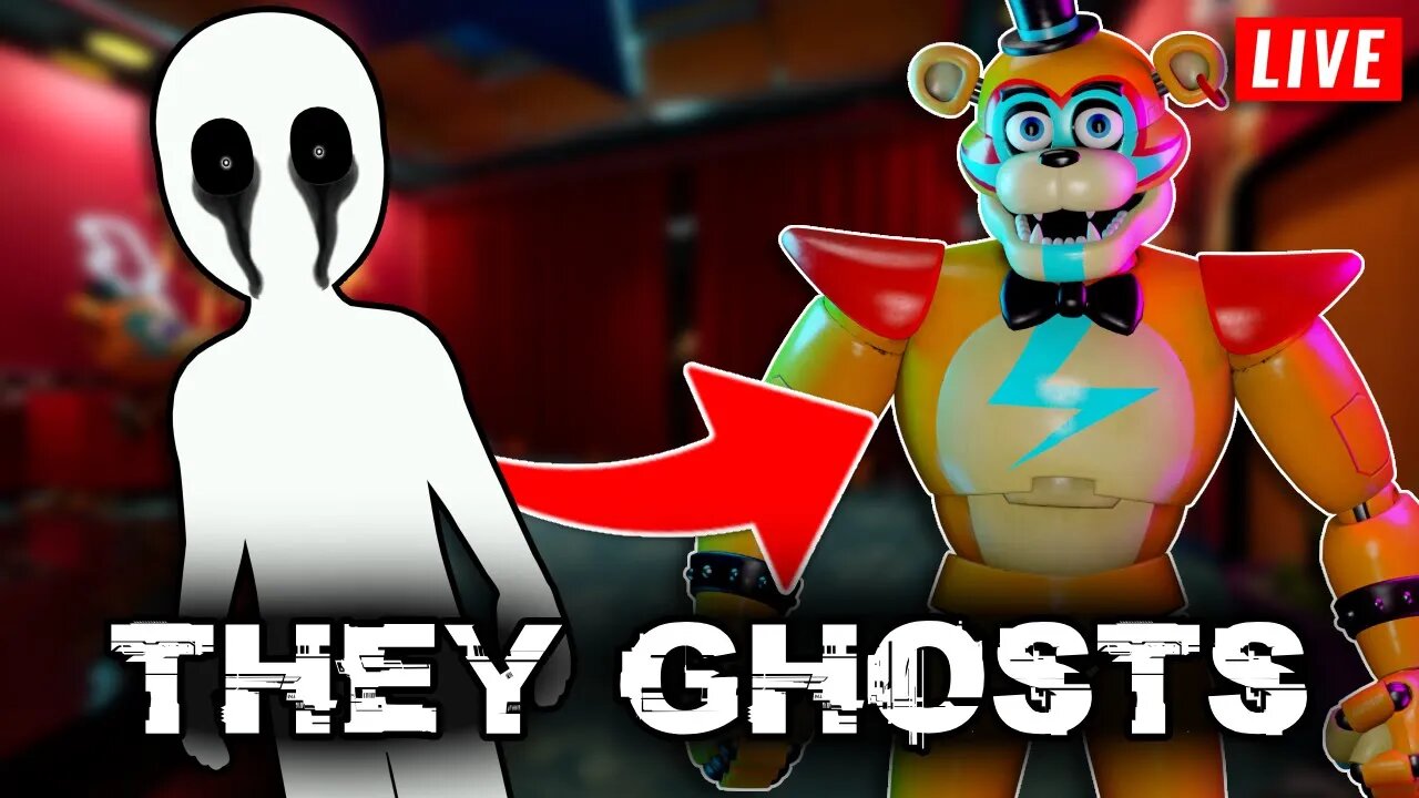 Security Breach but the animatronics are GHOSTS (INVISIBLE) | 🔴 LIVE STREAM 🔴| !tts