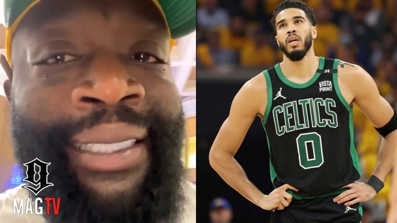 Rick Ross Tears Up After The Celtics Lose Game 5 & Blames E-40! 😢