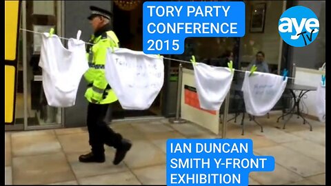 THROWBACK : IAN DUNCAN SMITH UNDERPANTS GALLERY - TORY Party protests 2015