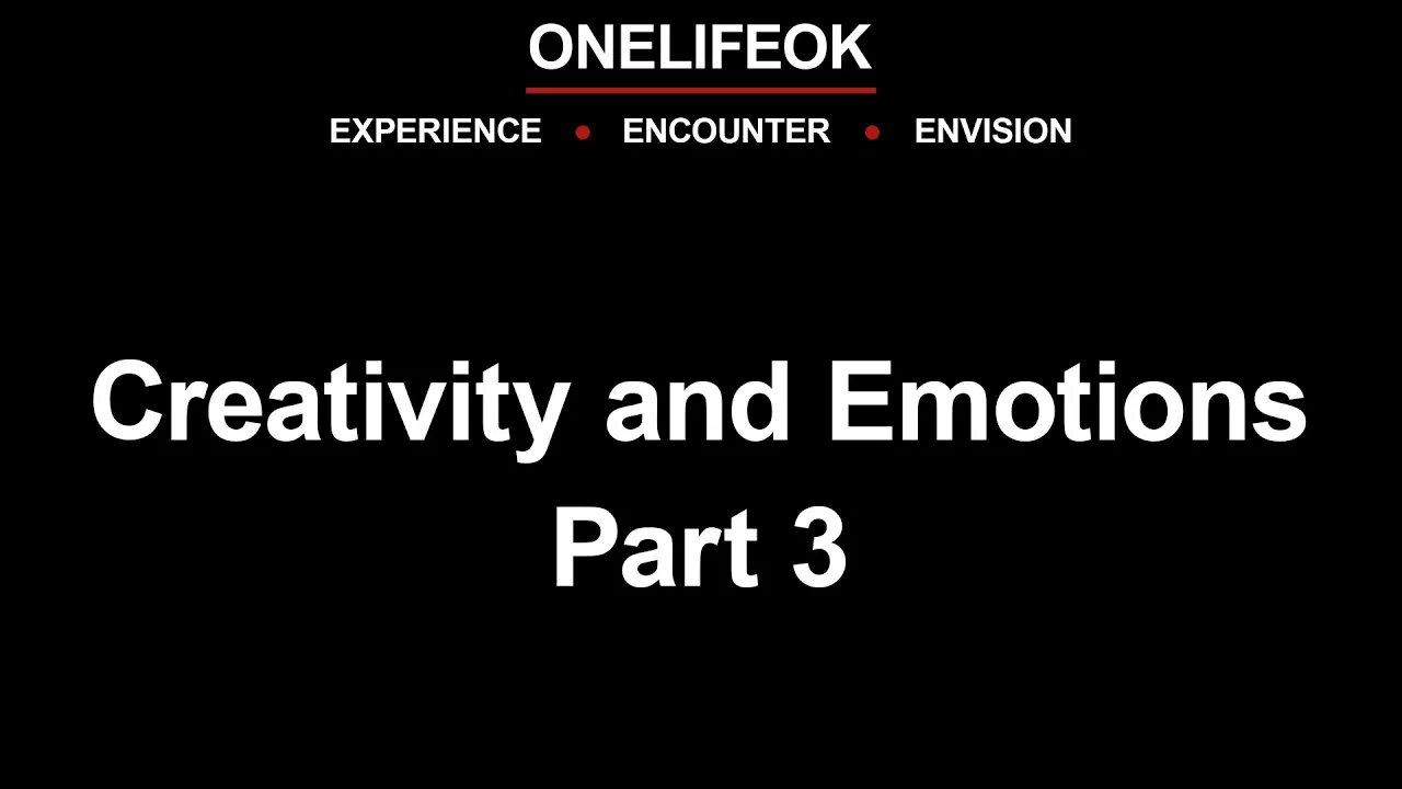 Creativity and Emotions Part 3 - Wed 4/06/22