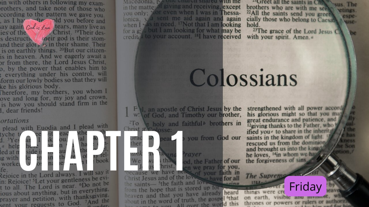 Colossians Chapter 1 Friday