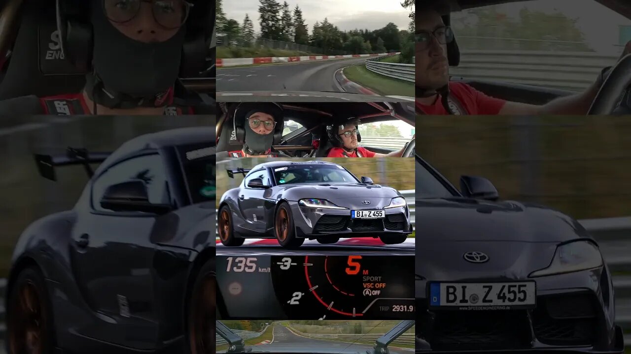 BIG JUMP & SCARE in Toyota Supra!🤯 // Nürburgring