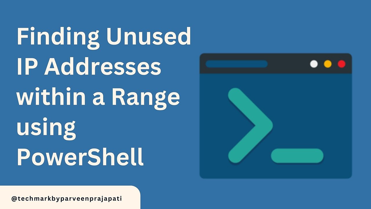 Finding Unused IP Addresses within a Range using PowerShell