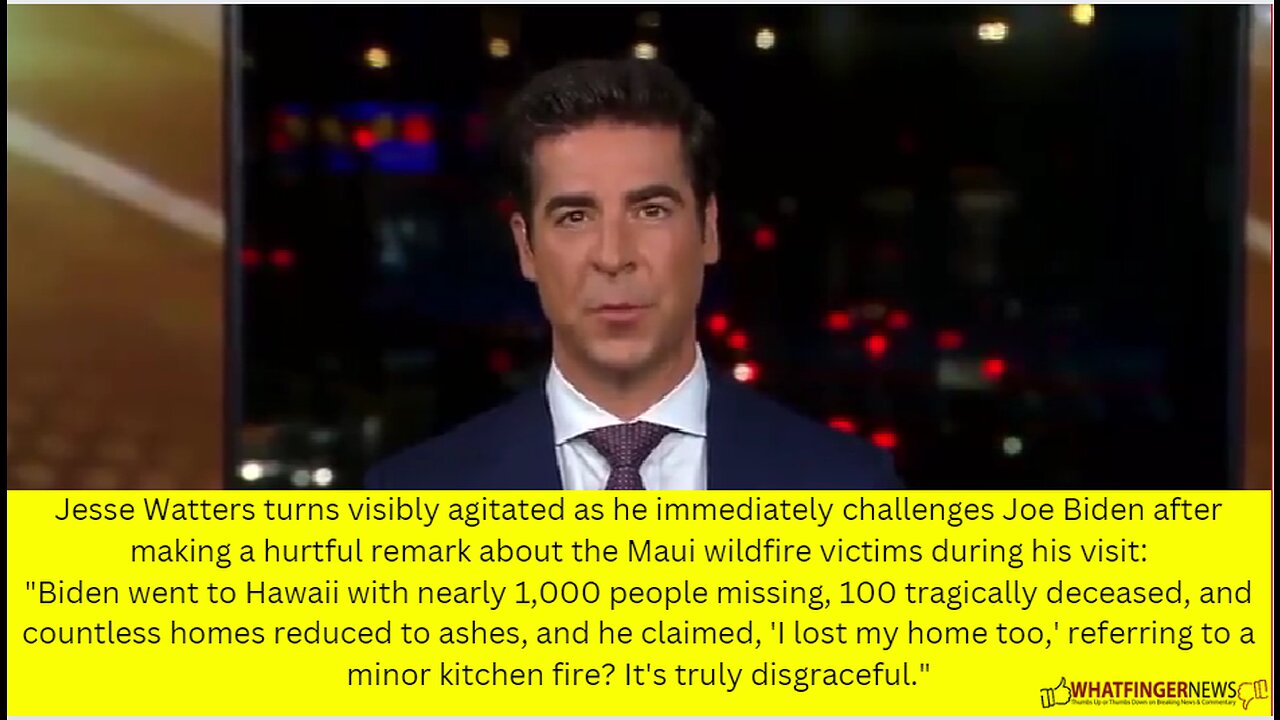 Jesse Watters turns visibly agitated as he immediately challenges Joe Biden after making
