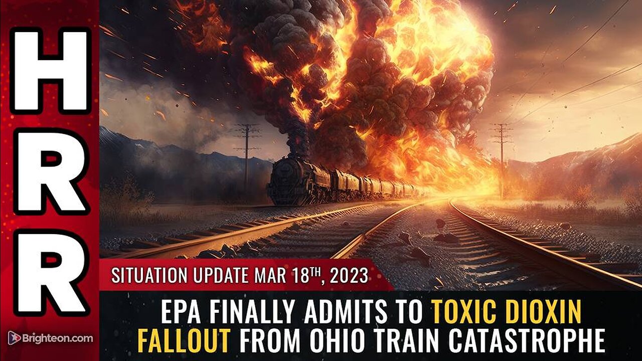Mar 18, 2023 - EPA finally admits to toxic DIOXIN FALLOUT from Ohio train catastrophe