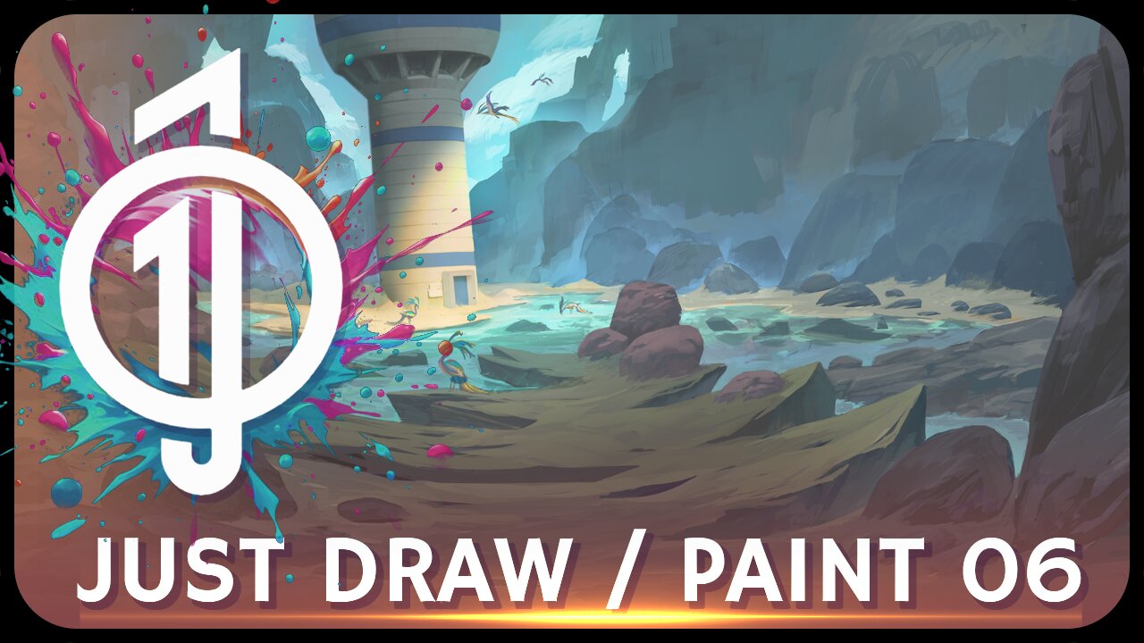 HOW TO PAINT: INTERIOR CAVE SCENE (Full Painting Process)