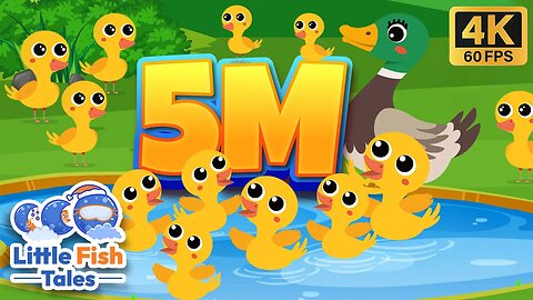 5 Million Ducks | Nursery Rhyme | Little Fish Tales | #duck #nurseryrhymes