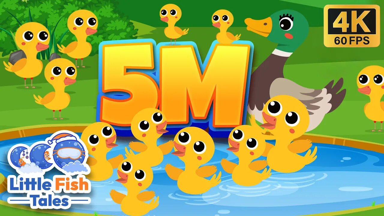 5 Million Ducks | Nursery Rhyme | Little Fish Tales | #duck #nurseryrhymes