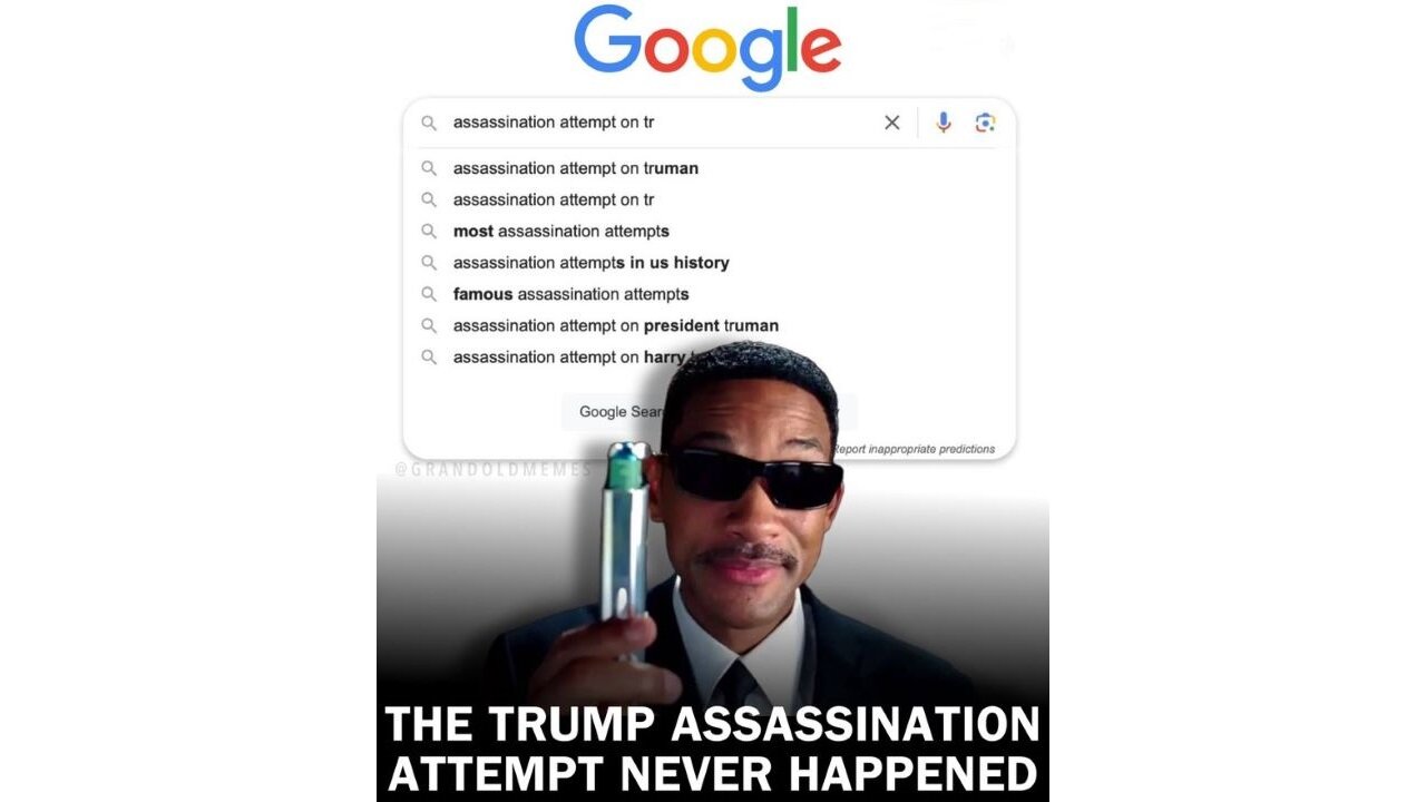 Is Anybody Buying Google's Explanation For Hidden Trump Assassination Attempt Search Results?