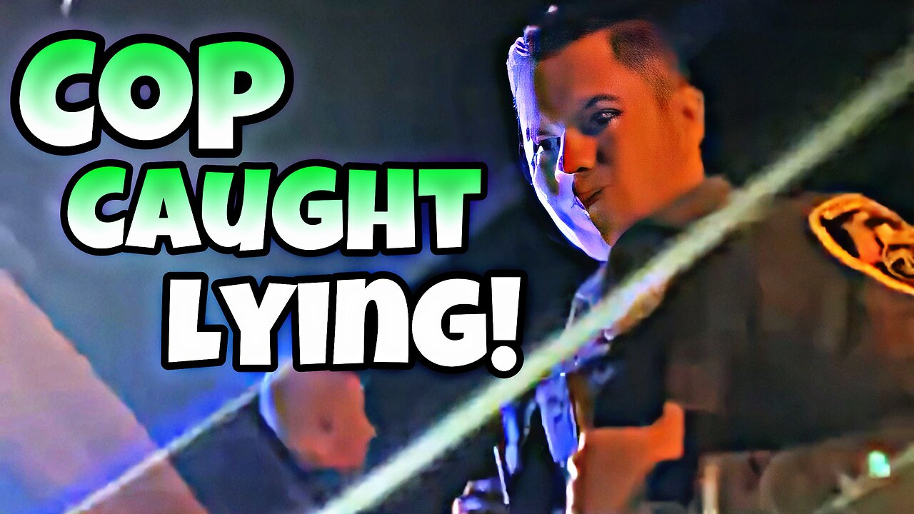 Cops pull man over and gets caught LYING!! I.D REFUSAL!!