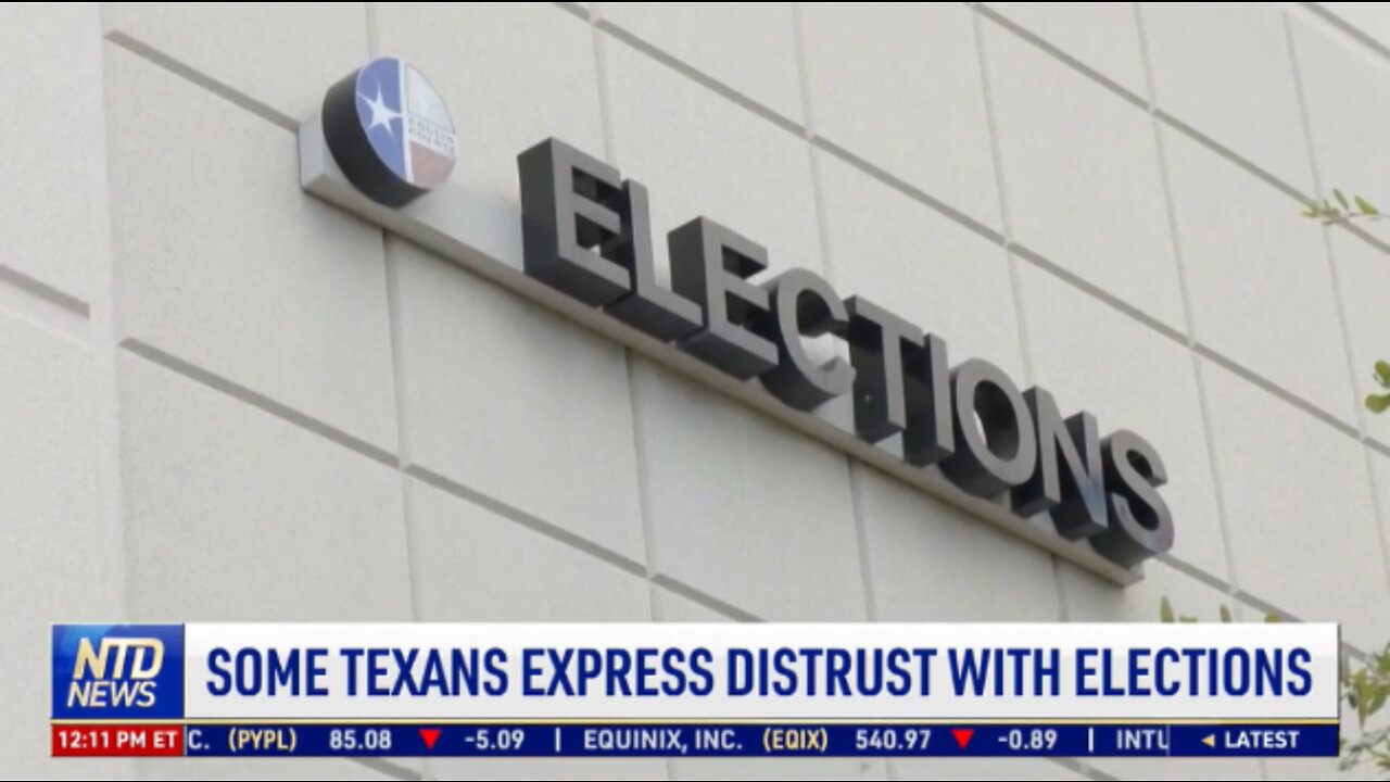 Texans Distrust Elections, Hugely