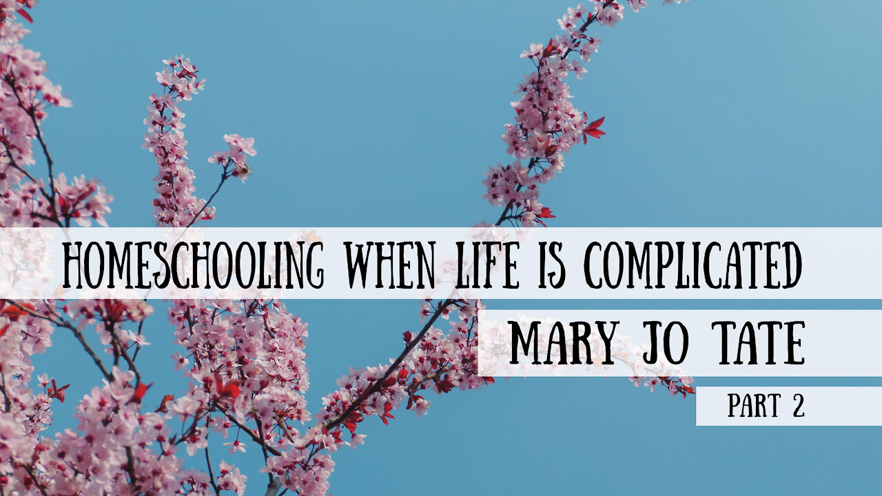 Homeschooling When Life is Complicated - Mary Jo Tate, Part 2 (Meet the Cast!)