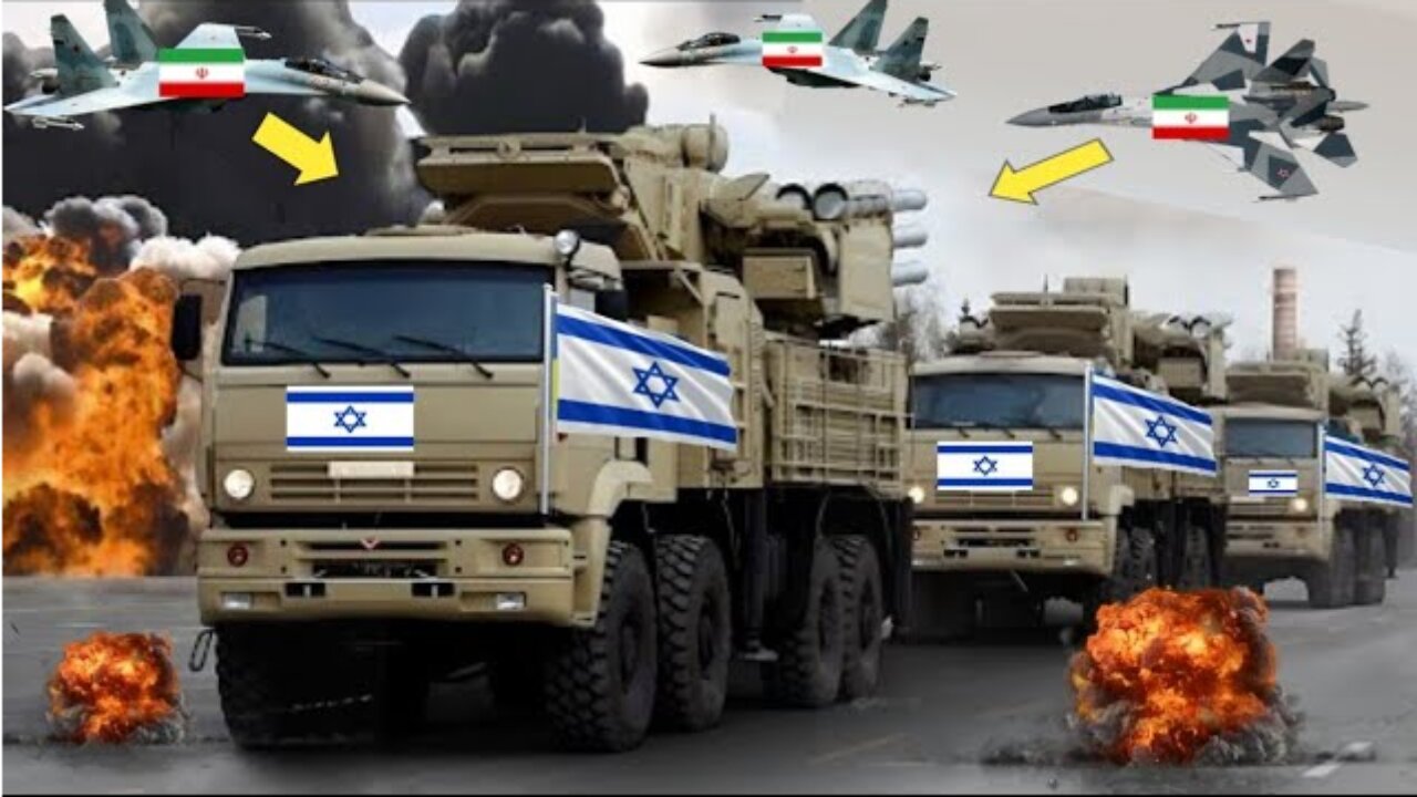 Today! Iranian Fighter Jets Attack on Israeli Army Weapons Convoy - Iran vs Israel War - GTA5 - GTAV