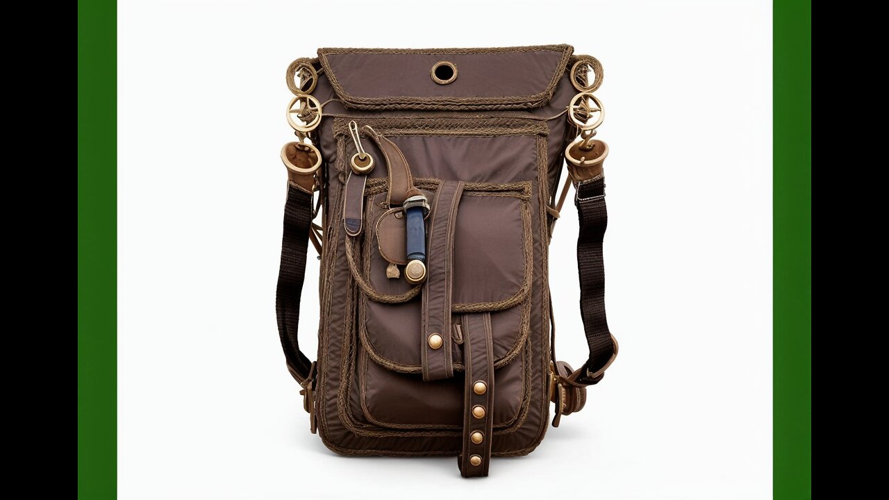 Handmade Urban Nomad Voyager Leather Crossbody Bag