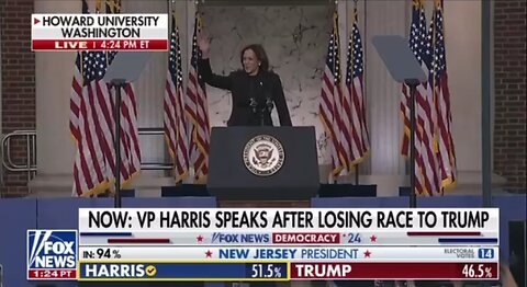 Harris speaks after losing race to Trump
