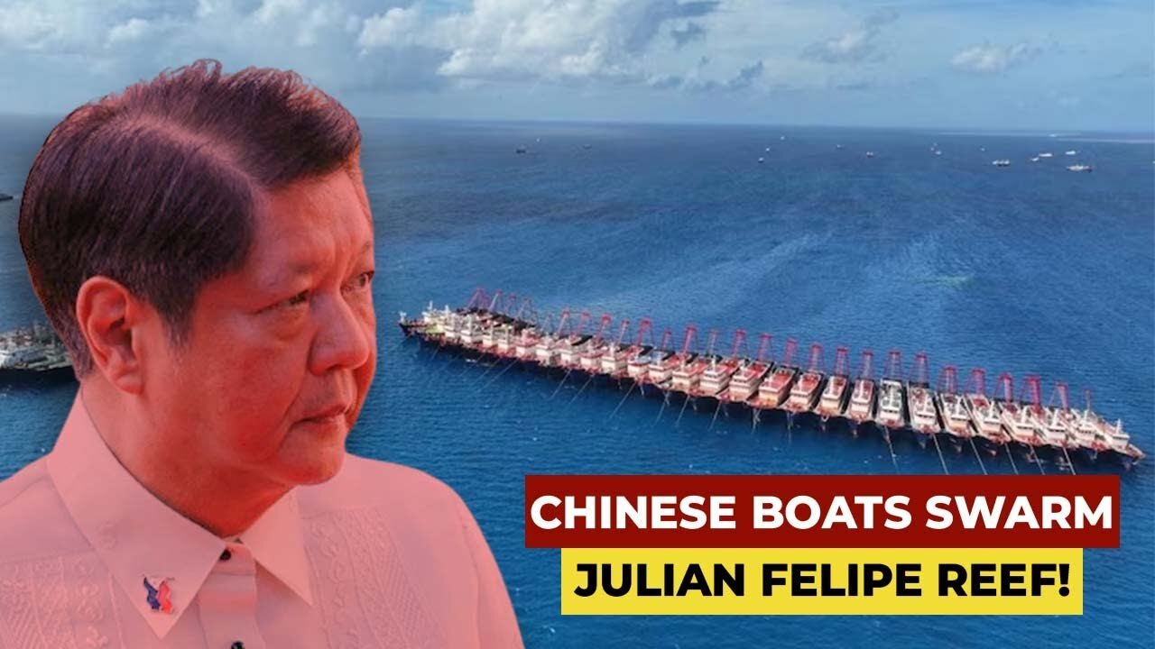 Chinese maritime militia vessels Swarmed Julian Felipe Reef!