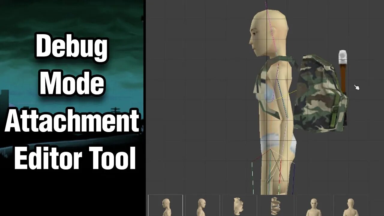 PZ Debug Mode - Attachment Editor Demonstation