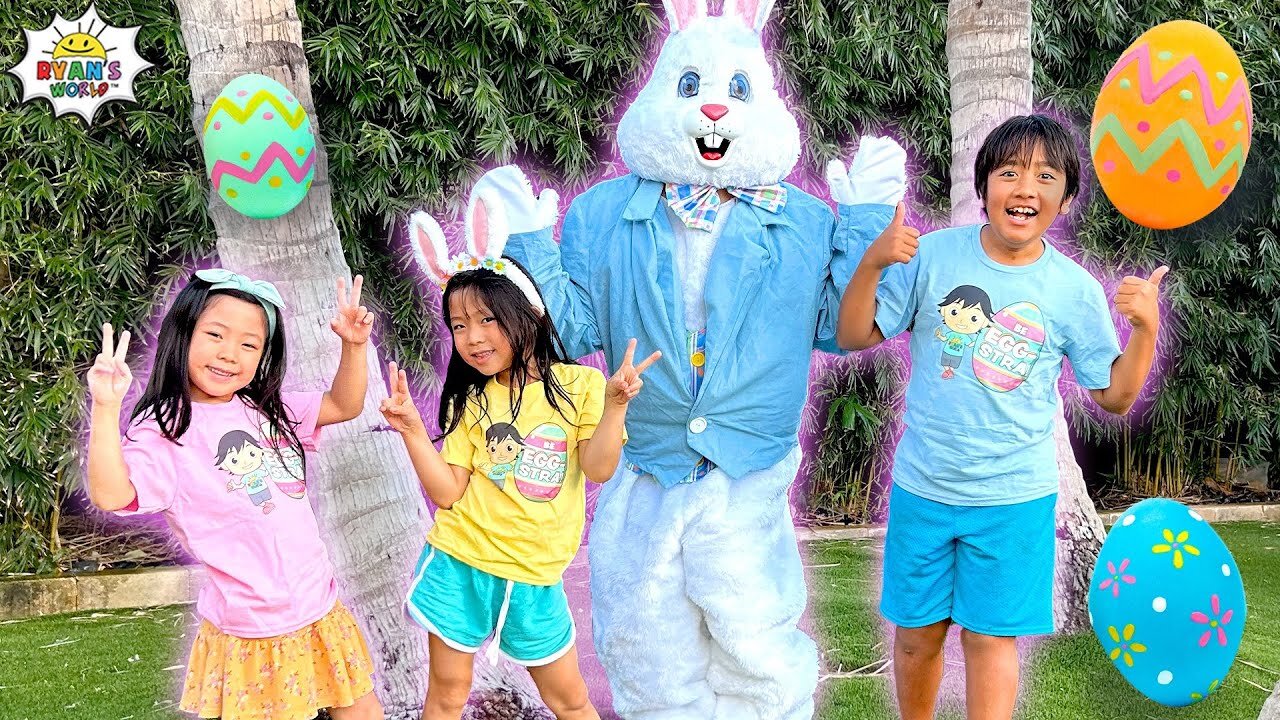 Ryan vs The Easter Bunny Games and Challenges!