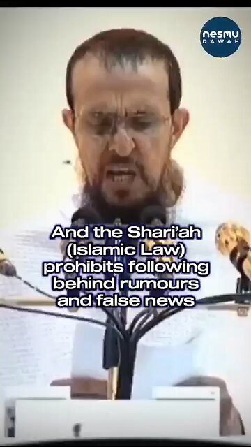 Avoiding Rumours and False News by Sh. Yusuf bin Muhammad bin Sa'eed