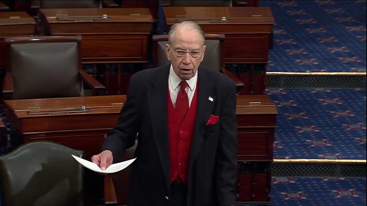 🔴👀🔴 Grassley on the World Bank Funding China