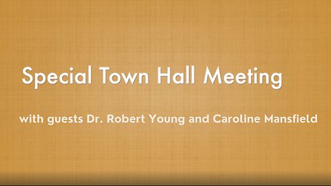 Town Hall - Dr Young and Naturopath Caroline Mansfield With MasterPeace