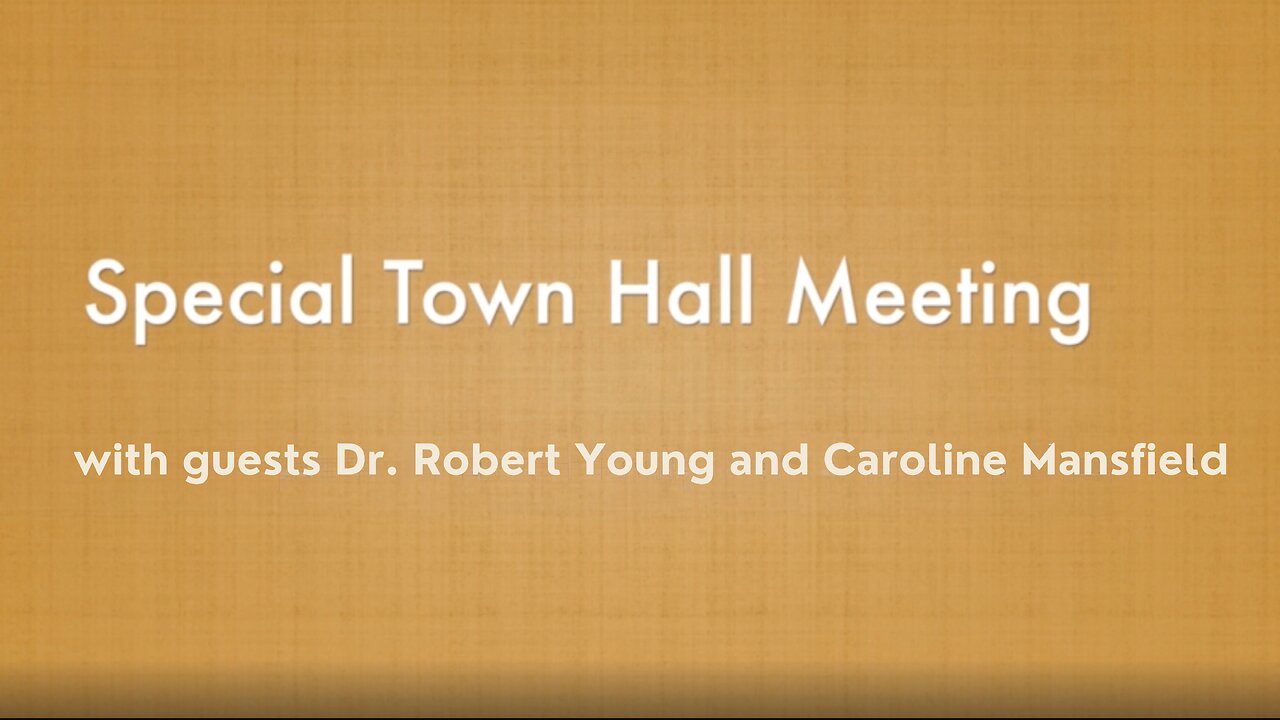 Town Hall - Dr Young and Naturopath Caroline Mansfield With MasterPeace