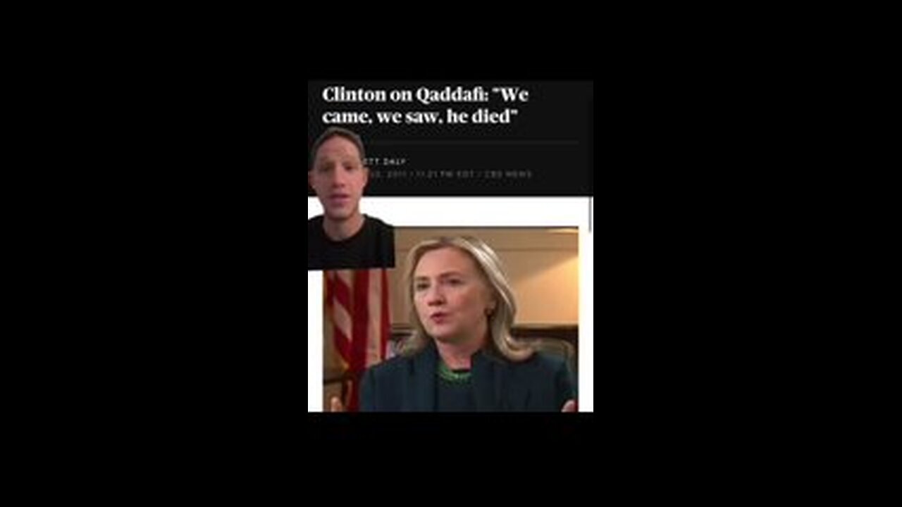 Remember when Hillary Clinton said” we came, we saw, he died,” and the media ...