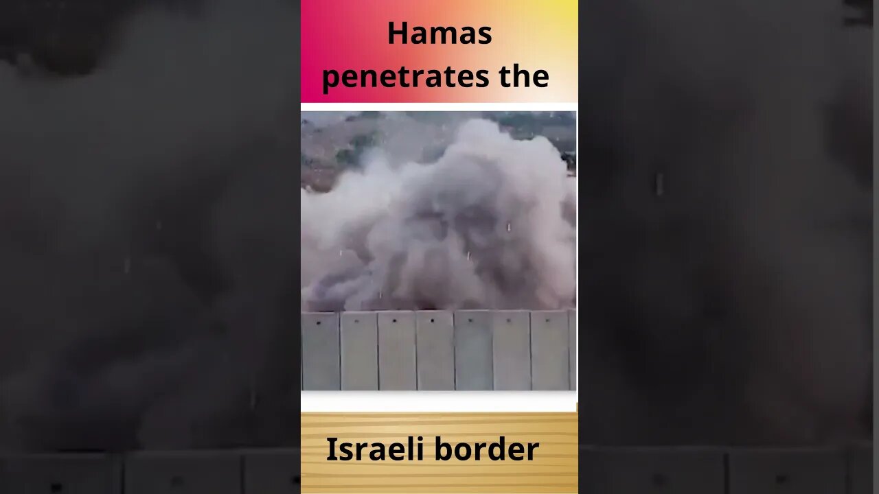 Hamas penetrates the Israeli border #hamasa #israel