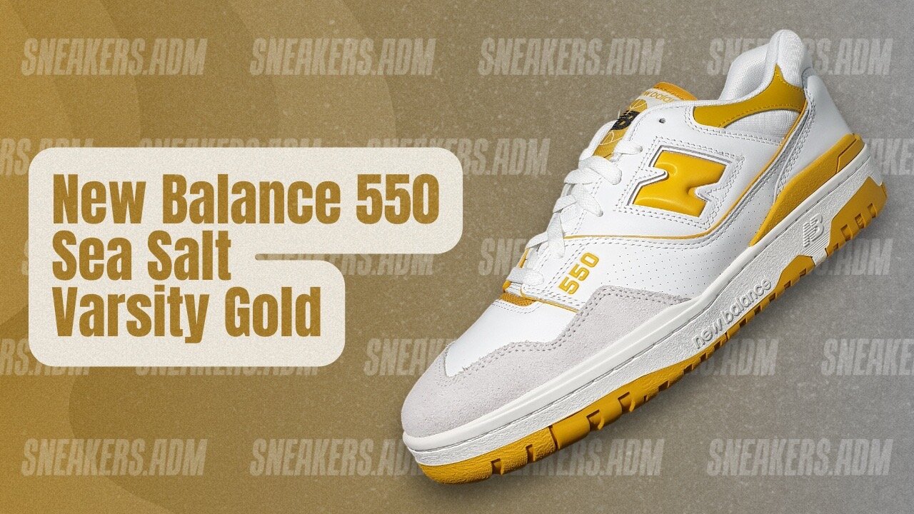 New Balance 550 Sea Salt Varsity Gold - BB550LA1 - @SneakersADM